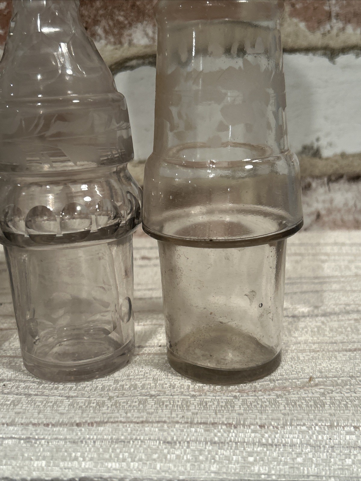 Heavy Antique Silver Plated 7 Pc Cruet Set