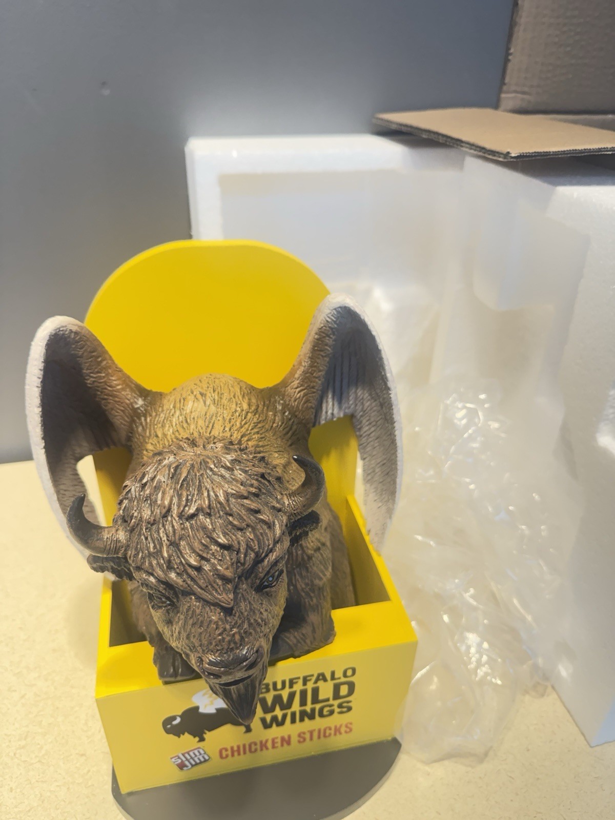 Slim Jim Buffalo Wild Wings Chicken Sticks Display With Box & Plastic