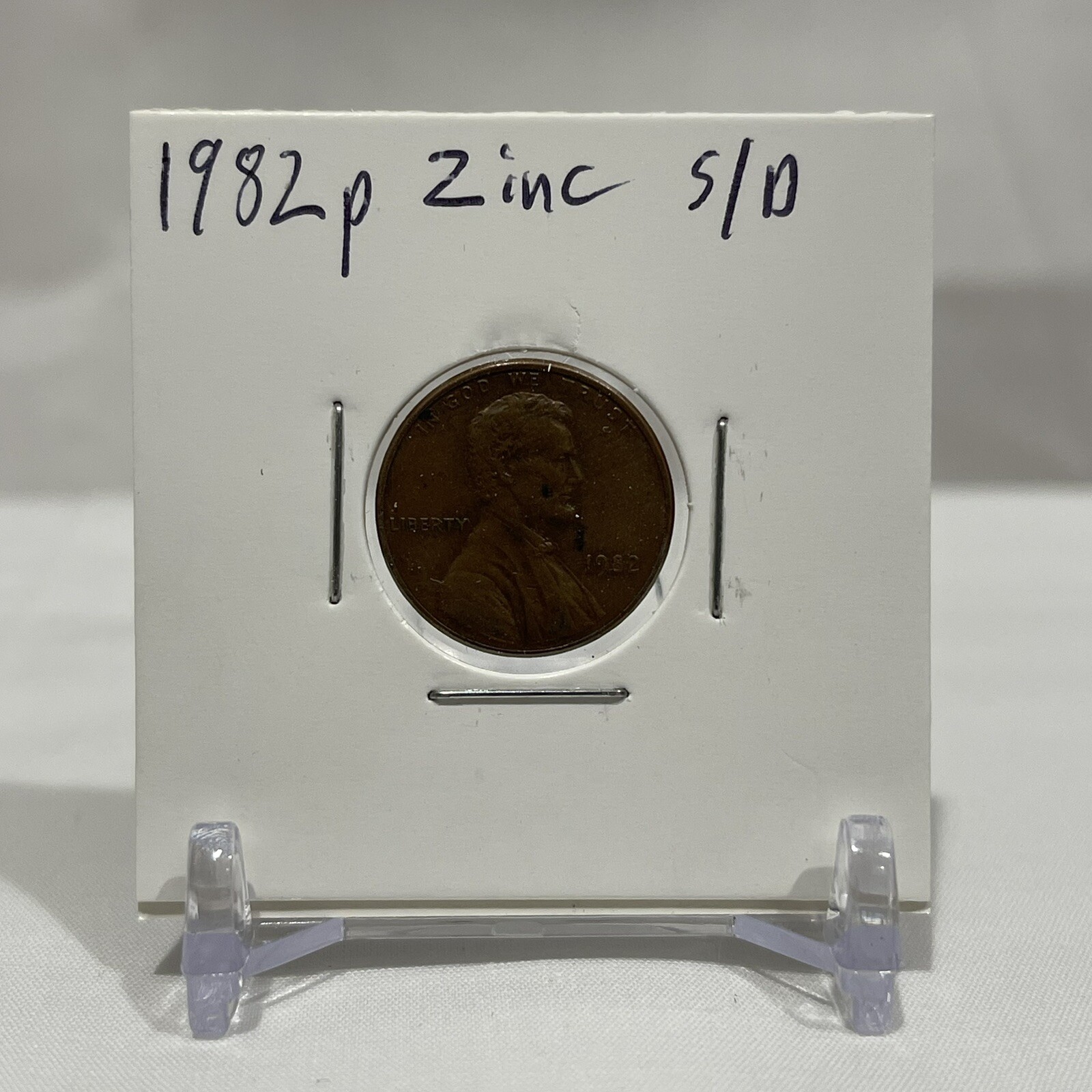 1982 P,D Lincoln Cent (CIRCULATED) Lot Of 7 L/D, S/D Zinc Copper Set (READ!)