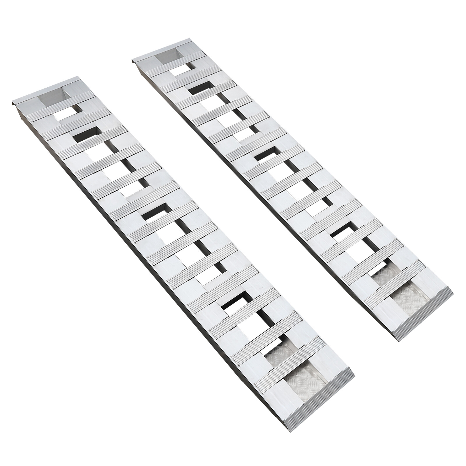 2pcs Aluminum Trailer Ramps Loading Ramps Truck Car Auto Trailer Ramps