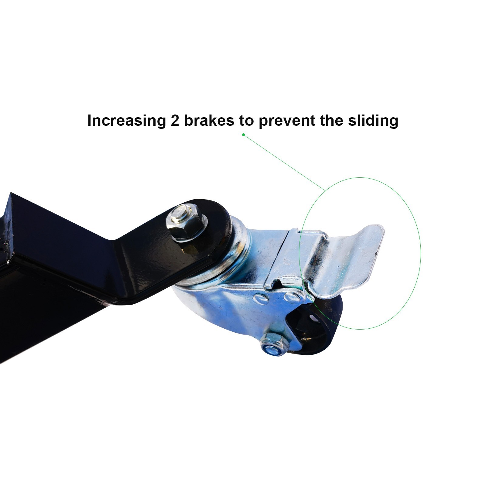 1600LBS 2 Stage Hydraulic Transmission Jack w/360 Swivel Wheel Lift Hoist