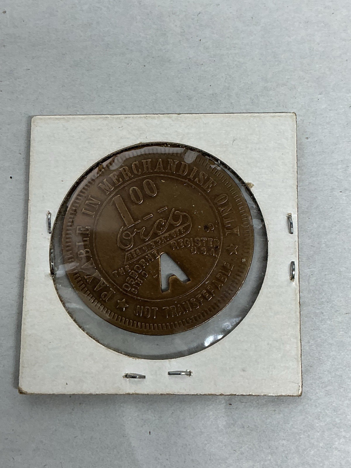 Pinnacle West Virginia WV American Coal Co $1 Orca Script Trade Token Coin