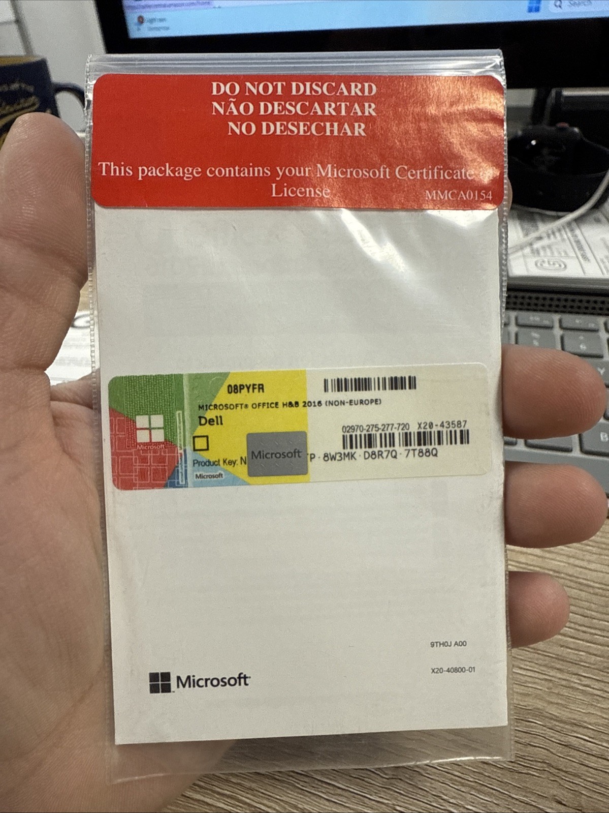 New Microsoft Office Home & Business 2016 Software for Windows, Sealed
