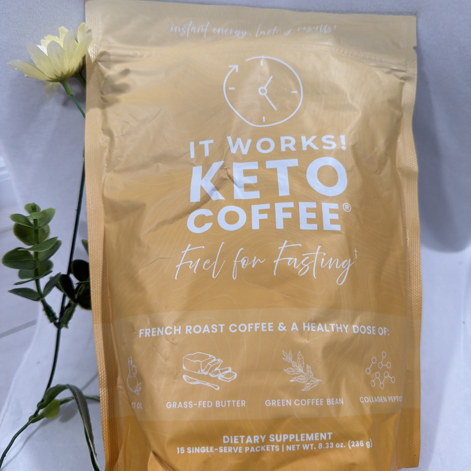 It Works! Keto Coffee- NEW Bag- Presentation, packaging same coffee Exp 2027