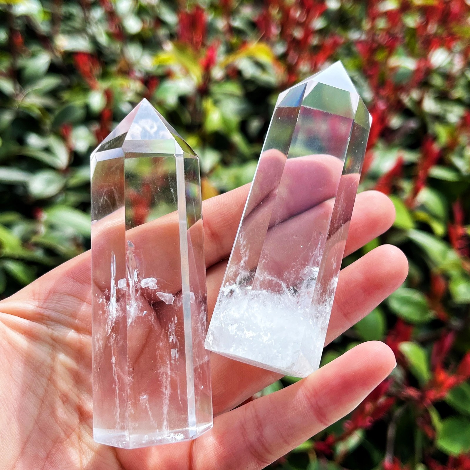 Natural Clear Quartz Tower Point Crystal White Crystal Obelisk Healing Crystal