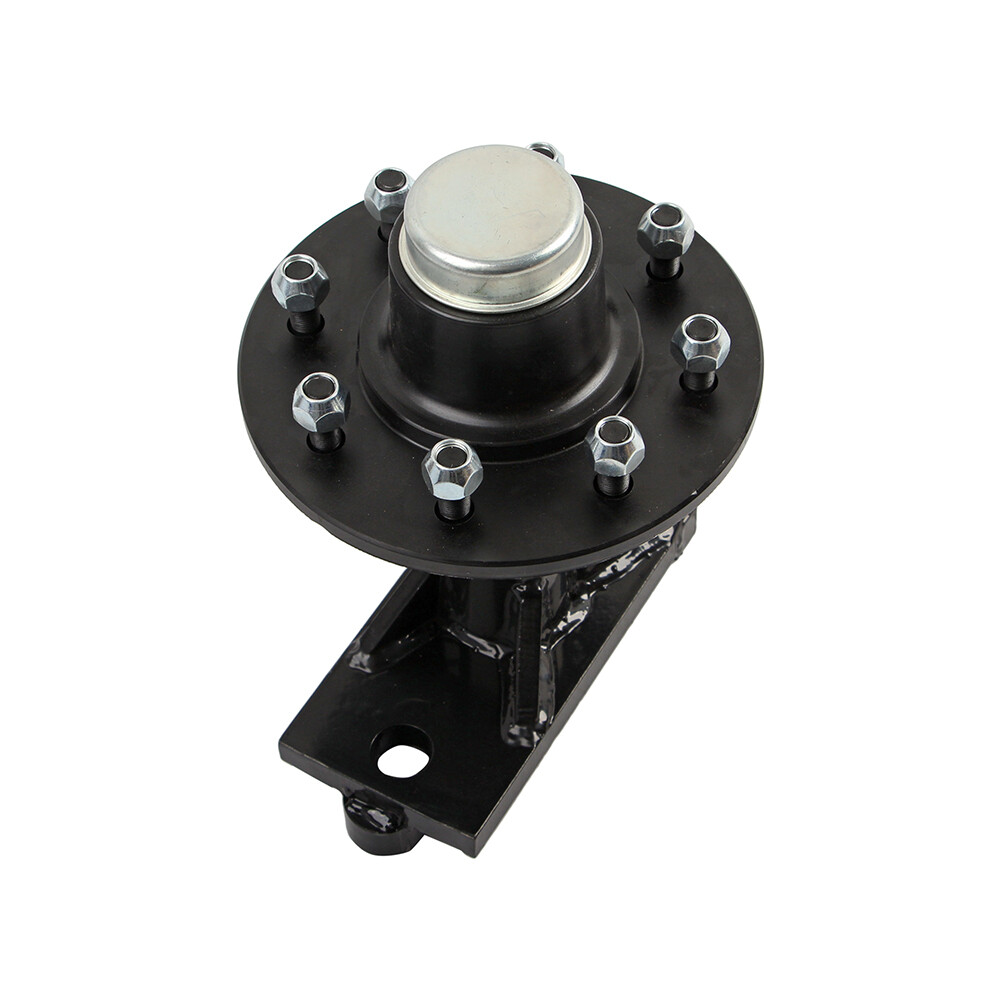 Pair Upgraded 8 x 6.5 Lug Superior Shipping Container Wheels Bolt-on Spindle Kit