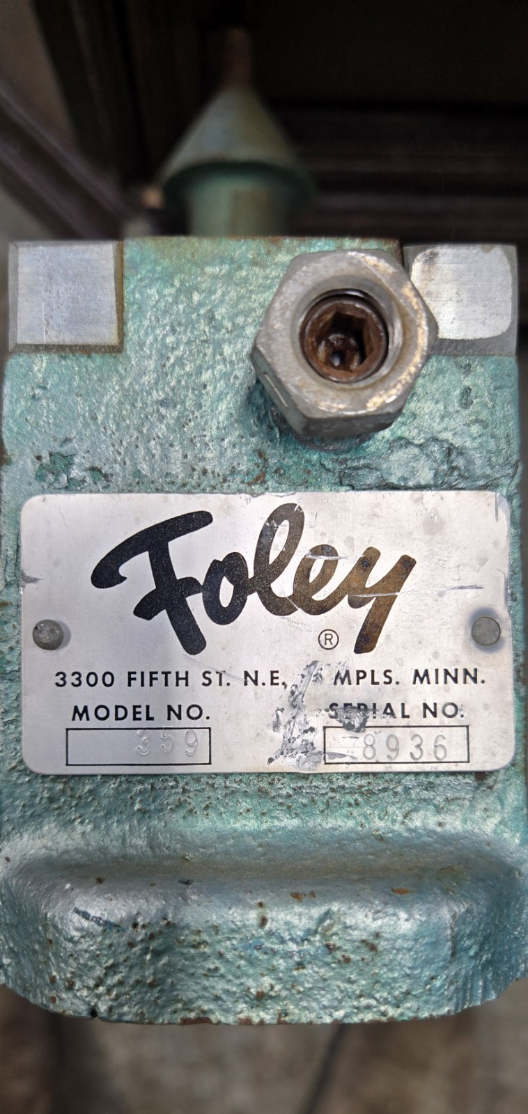 Foley No. 359 Circular Saw Blade Tooth Angle Setter Trip Hammer Anvil Set Bench