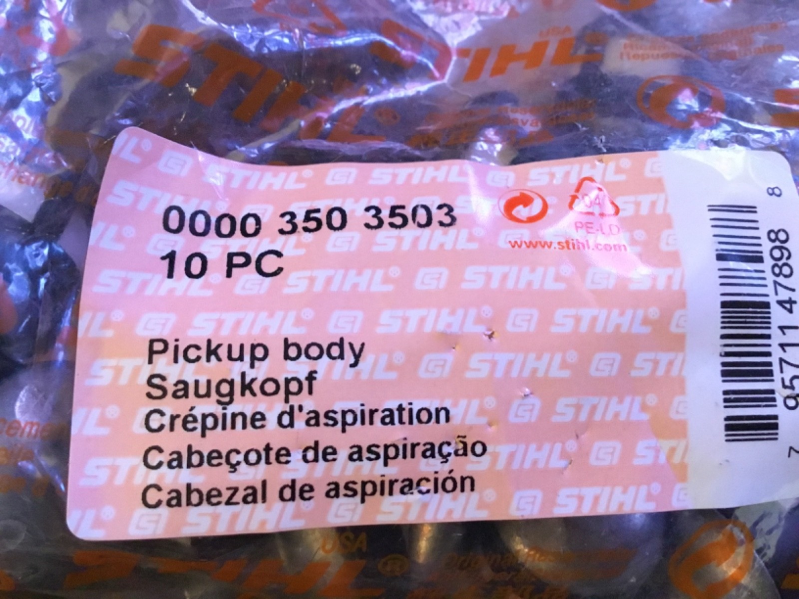 0000 350 3503 Fuel Filter – Genuine STIHL OEM Replacement