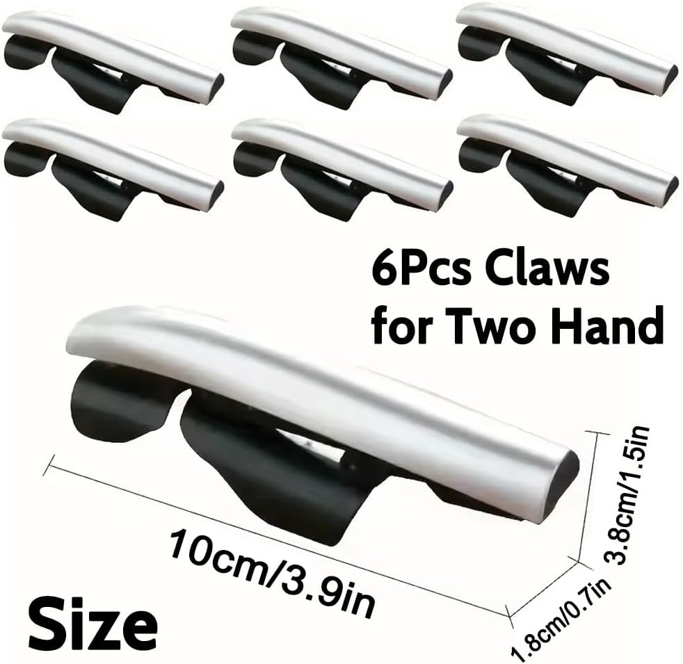 Retractable Wolverine Claws for Adult Kids Mechanical Plastic Silver Wolve Claws