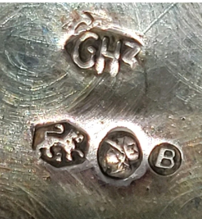 Antique Austro Hungarian 800 Silver Kiddush Cup Lion B Mark Vienne