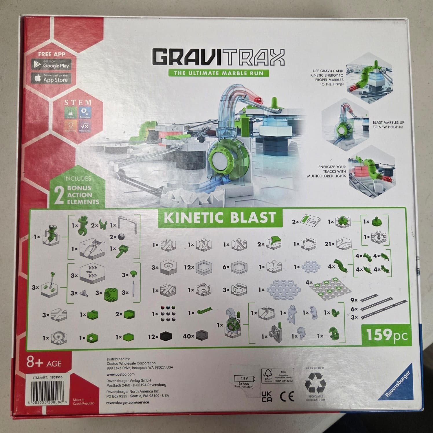 GraviTrax Kinetic Blast The Ultimate Marble Run OPEN BOX - NEW
