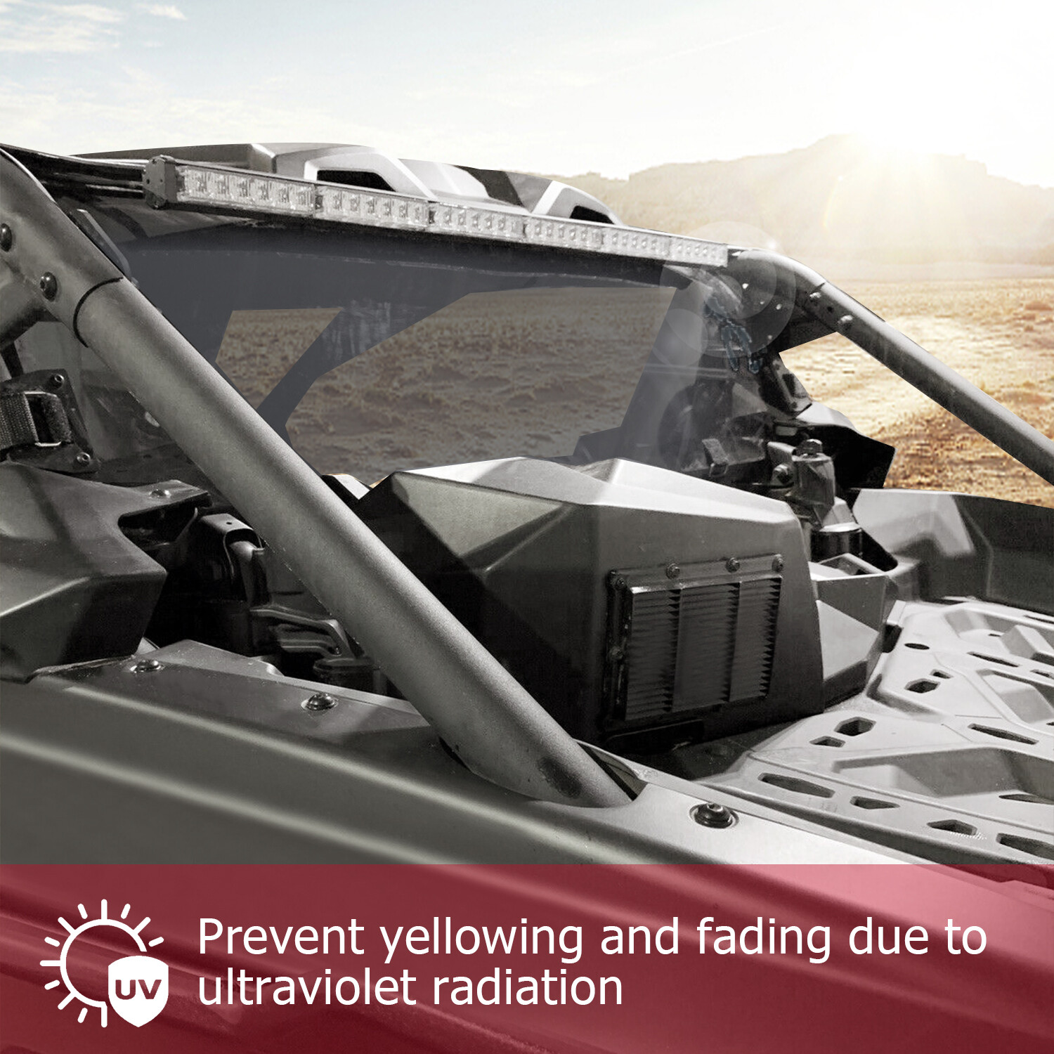 For Can Am Maverick X3 Rear Windshield Window Panel Dark Tinted Tint