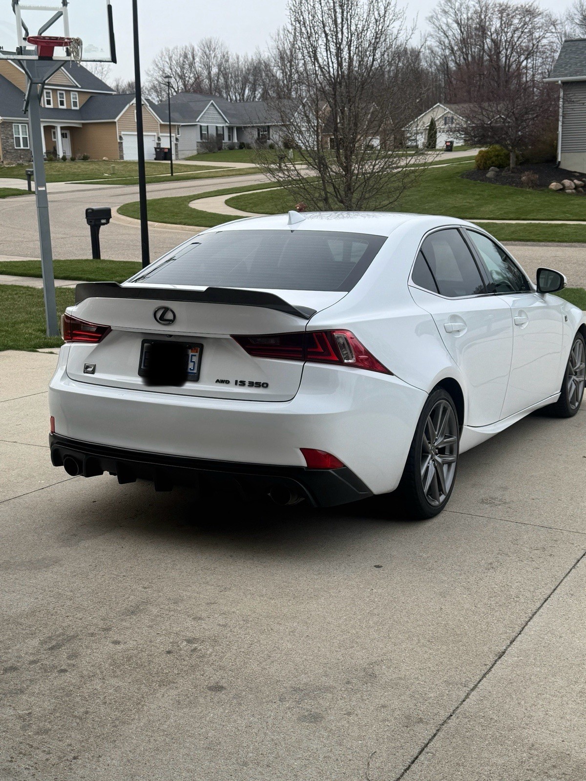 Gloss Black Emblem Badge Logo Fits 2014-19 Lexus IS250 IS350 IS300 IS200T GS350