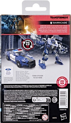 Transformers: The Last Knight - Studio Series - Deluxe Class Barricade Action Fi
