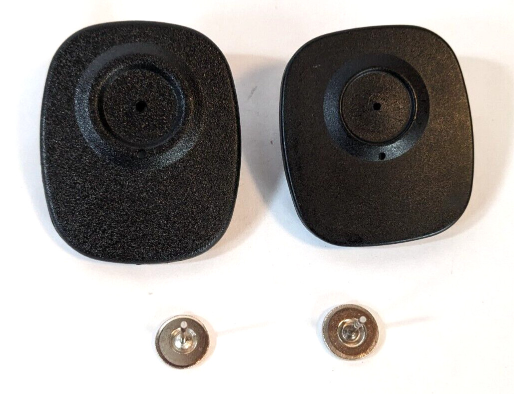 Checkpoint Security Hard Tag W/Pins Anti Theft Retail Clothing Sensor Black 100