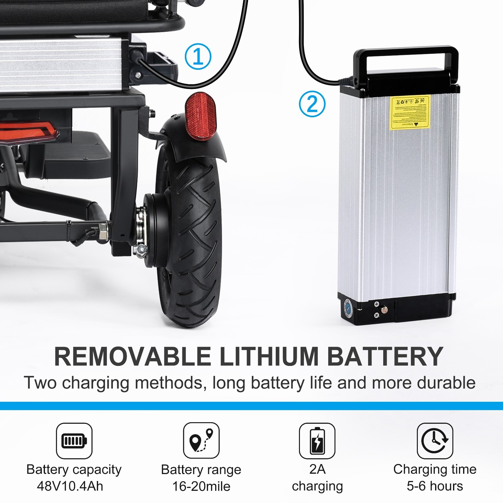 TopMate ES11 Electric Mobility Scooter 3 Wheel for Adult Senior 700W Dual Motor