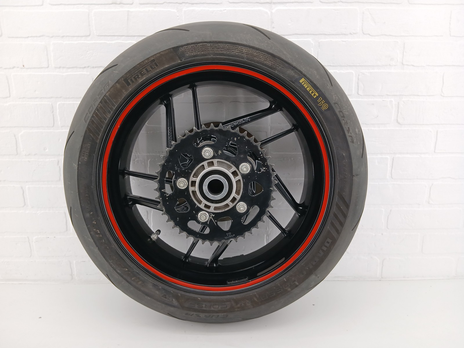 Ducati 899 959 Oem Rear Wheel STRAIGHT Rim Cush Drive Tire Pirelli 50221612ab