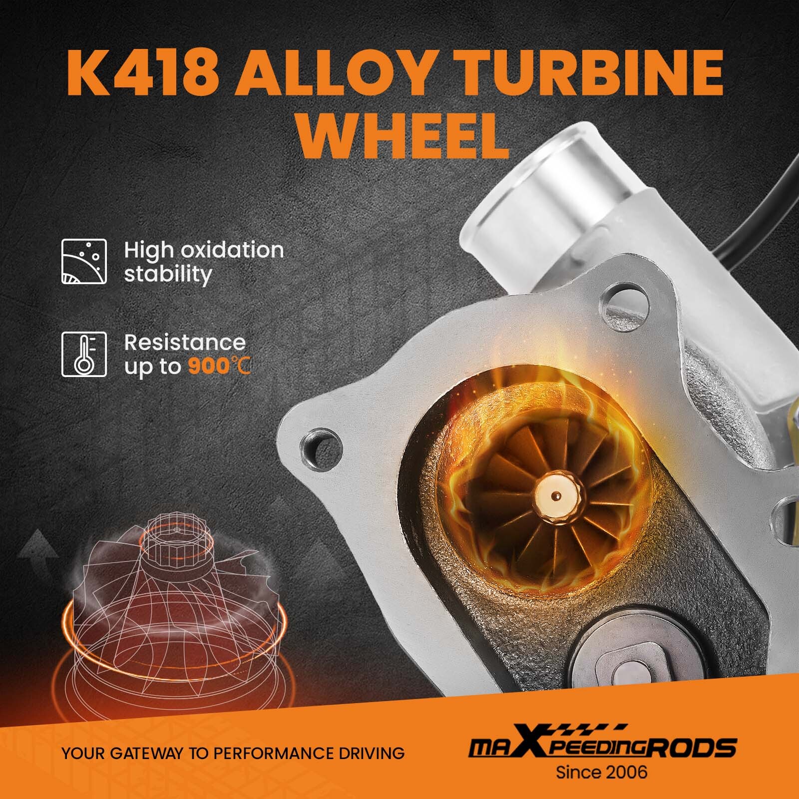 Turbocharger Turbo for Subaru Forester Impreza WRX 2.0L TD04L-13T 49377-04300