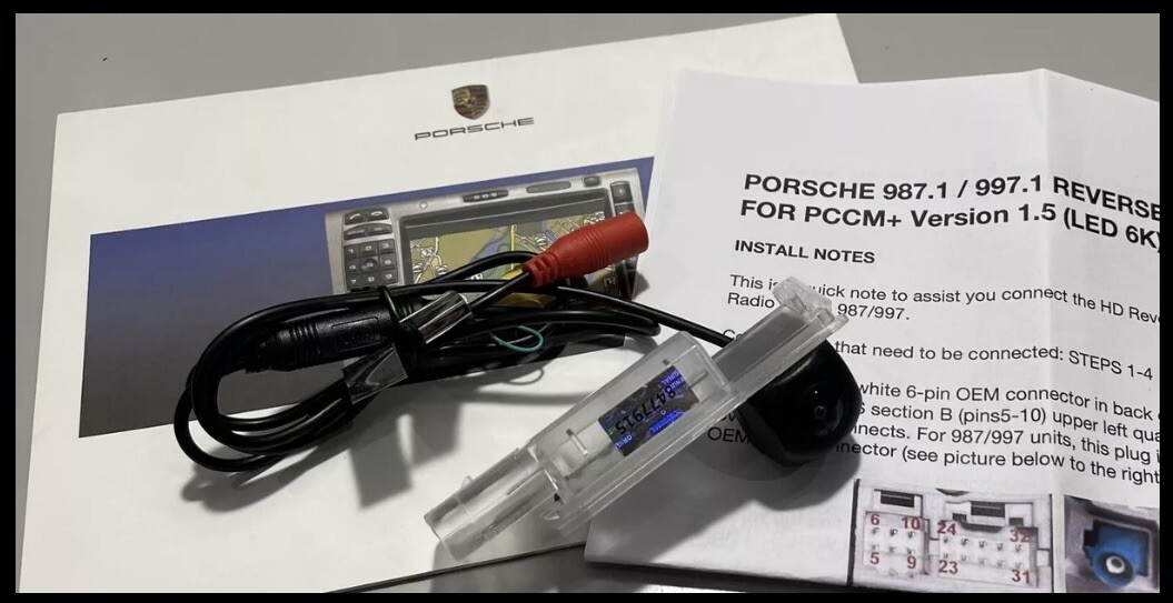 Porsche Reverse Camera HD Parking for PCCM+ Cayenne 997 987 Custom KIT