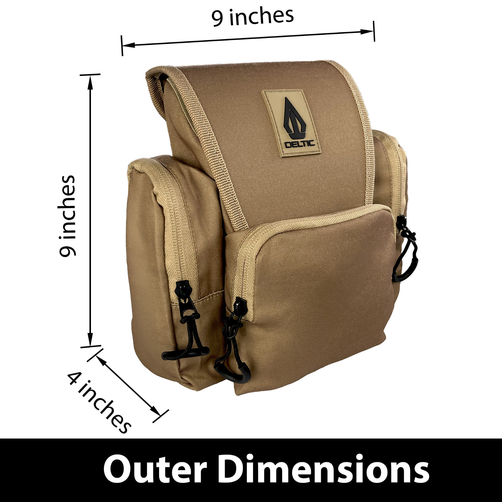 Deltic Tracker XL Bino Harness with Adjustable Straps and Rain Cover