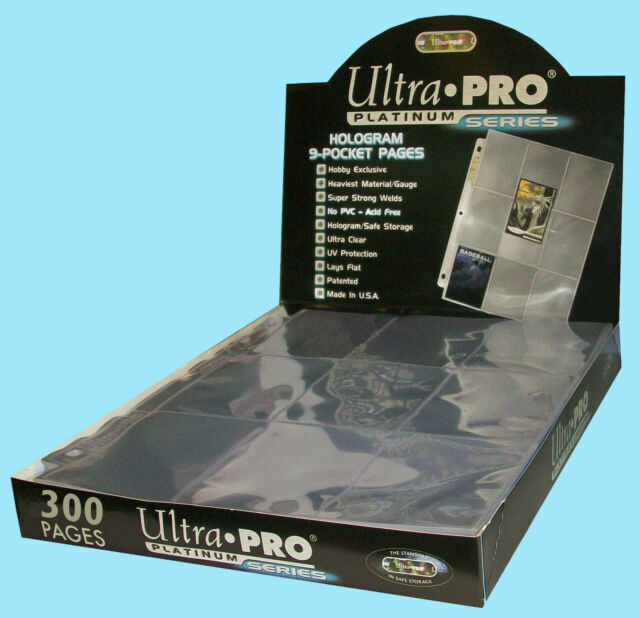 100 ULTRA PRO PLATINUM 9-POCKET PAGES SEALED NEW BOX