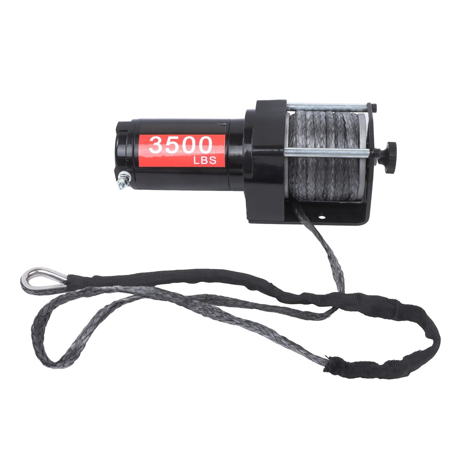 3500 lbs Synthetic Rope Electric Power Winch Kit Wireless & Wired Remote Control