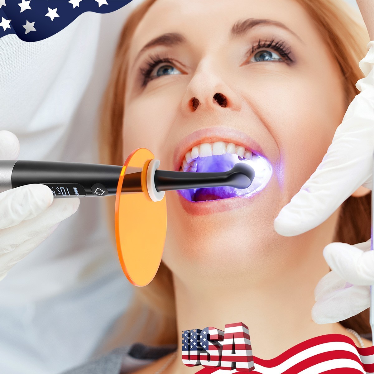 Professional Dental Curing Light 1 Sec Cure High Power 3100mW/cm² 7 Modes LED