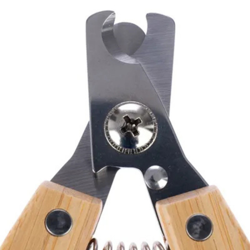 Kooa Bamboo Dog & Cat Nail Scissors, Large – Eco-Friendly Stainless Steel