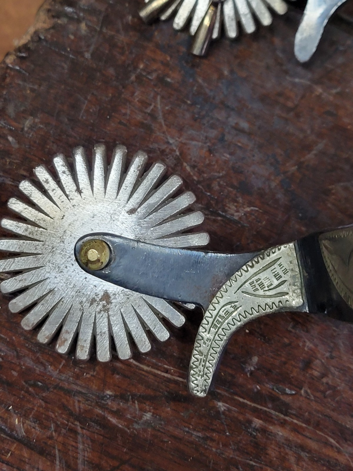 Vintage Western Spurs With Leather Strap
