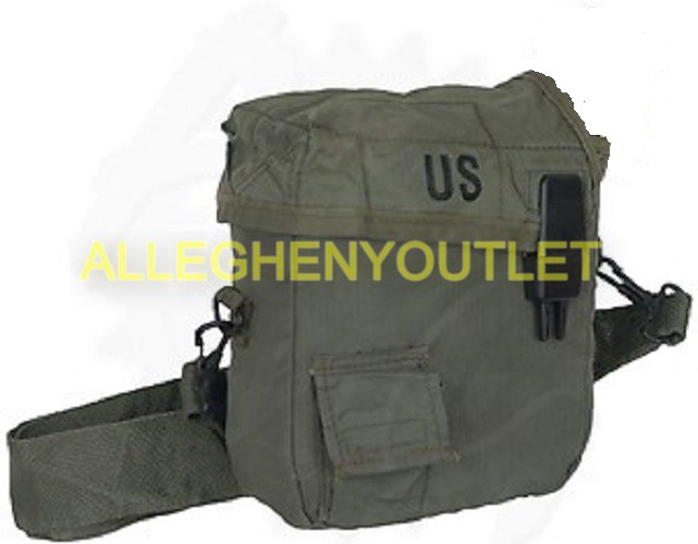 2 Military 2 Quart Canteen Pouches ALICE 2qt Insulated Pouch Olive Drab OD NICE