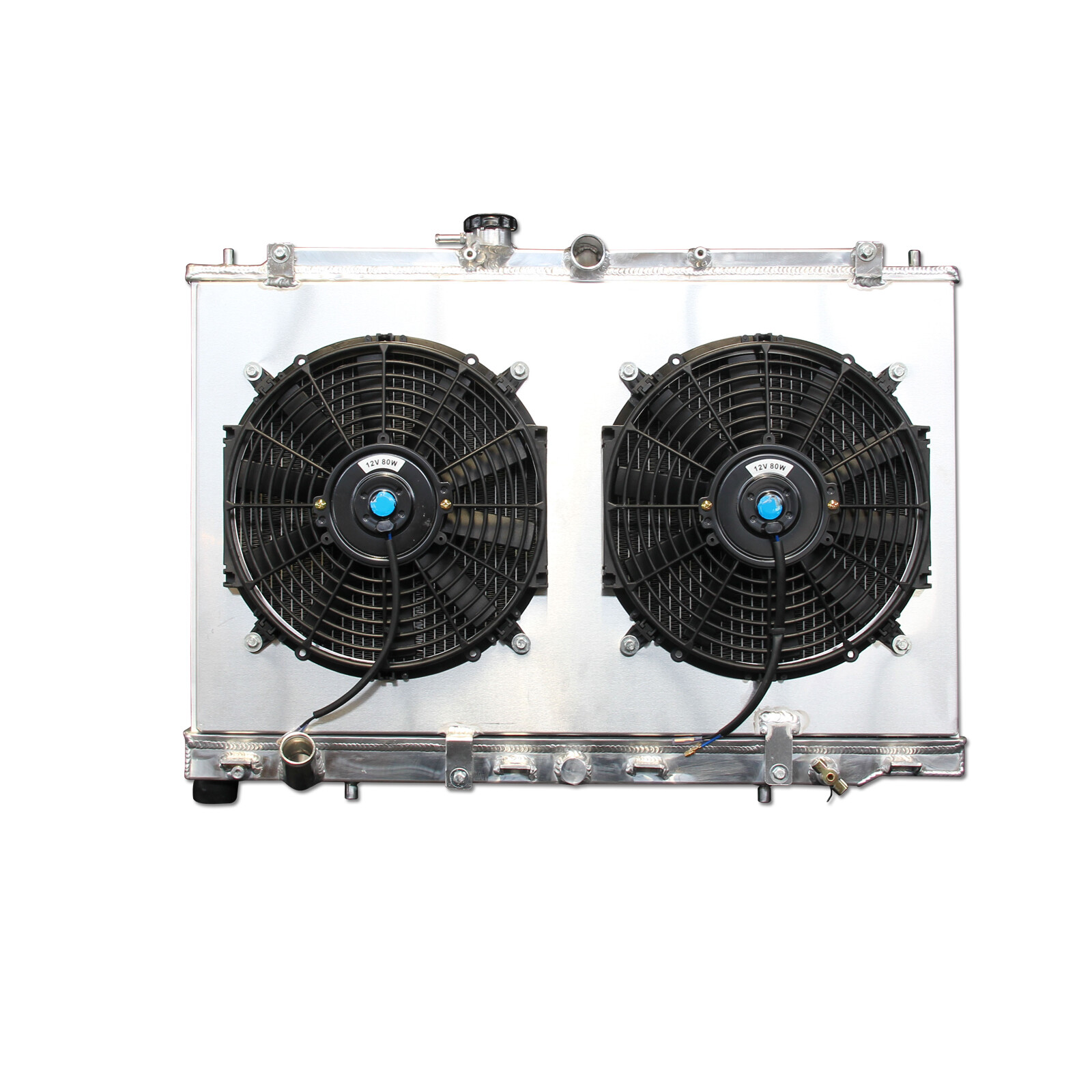 Aluminum 2Row Radiator With Fan Shroud For Acura 2001-2003 CL/TL 3.2L V6 2375 MT