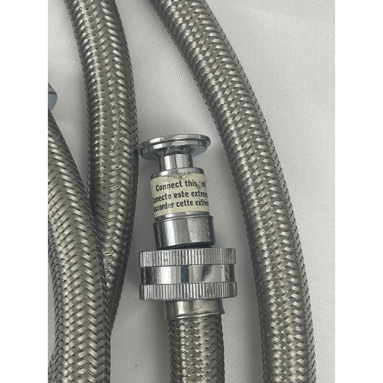 Braided Stainless Steel Steam Dryer Water Supply Hose Silver Universal 6ft