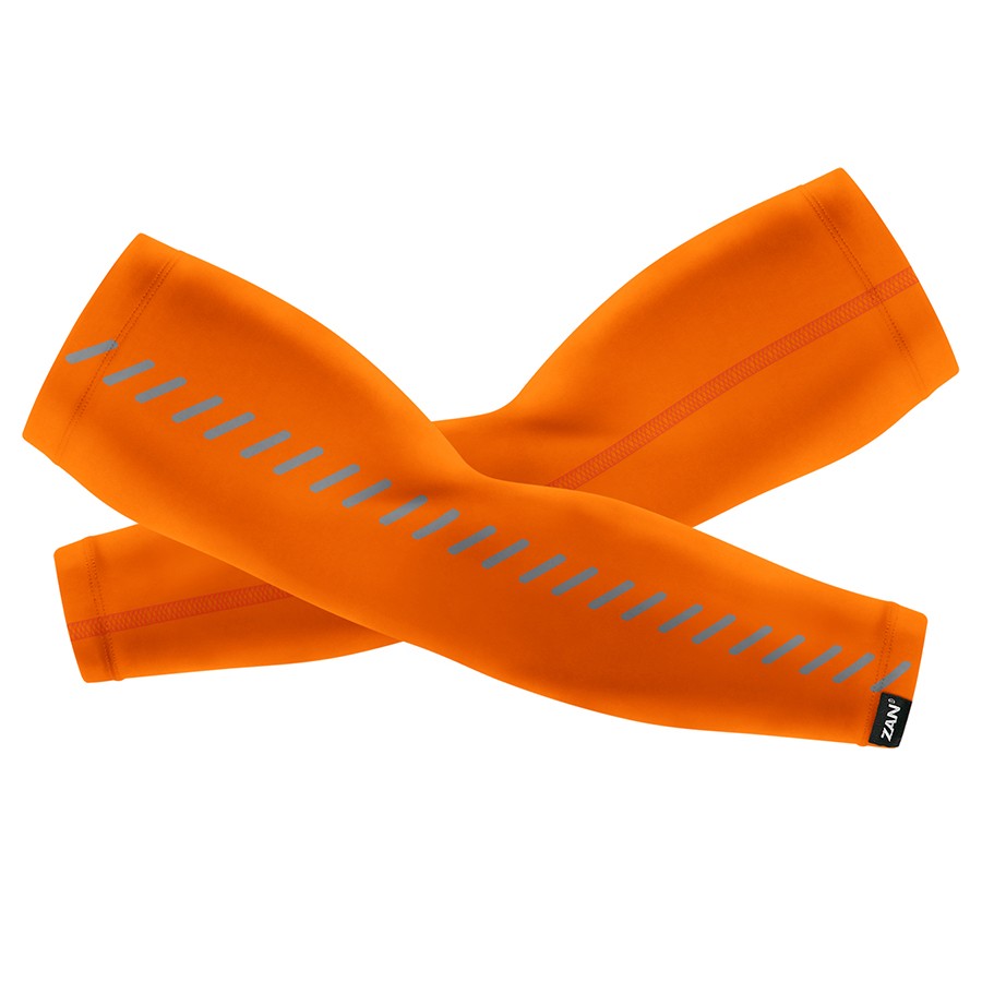 ZANheadgear AL142RLG Arm Sleeve SportFlex, Reflective High-Vis Orange, Large