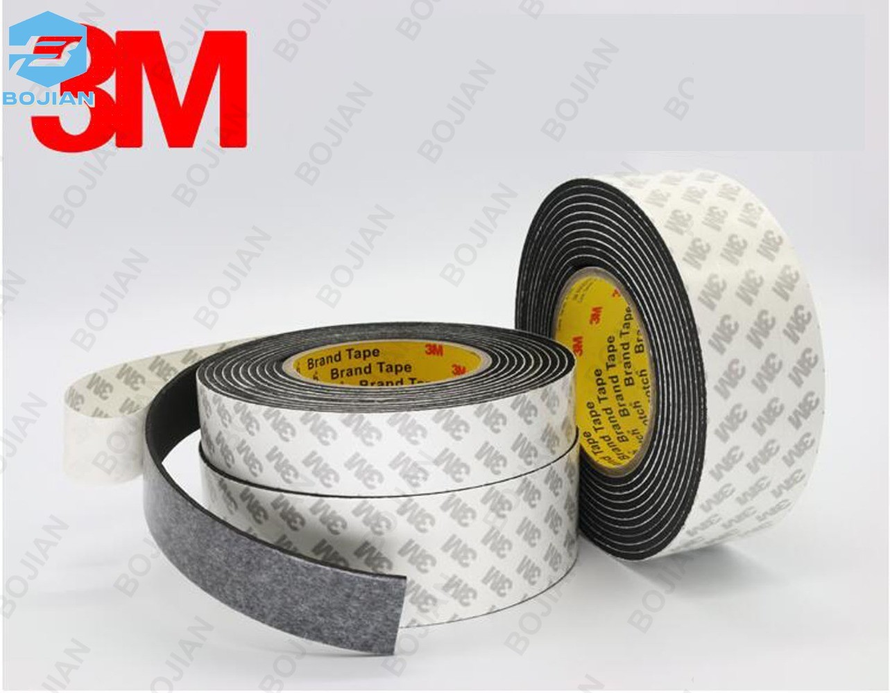 Eva Foam Adhesive Tape Single Sided 1, 2, 3, 5mm Thick Black Shockproof seal 3M
