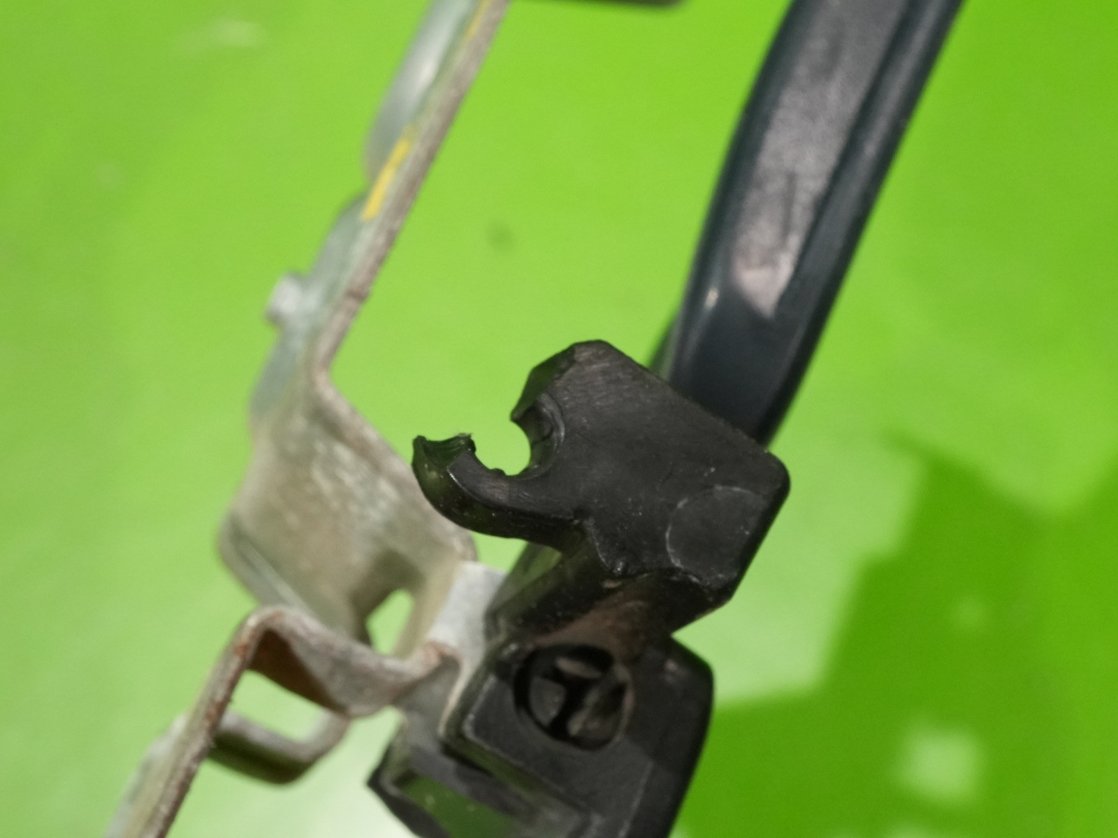 92-95 Civic OEM driver left interior door handle lever lock blue