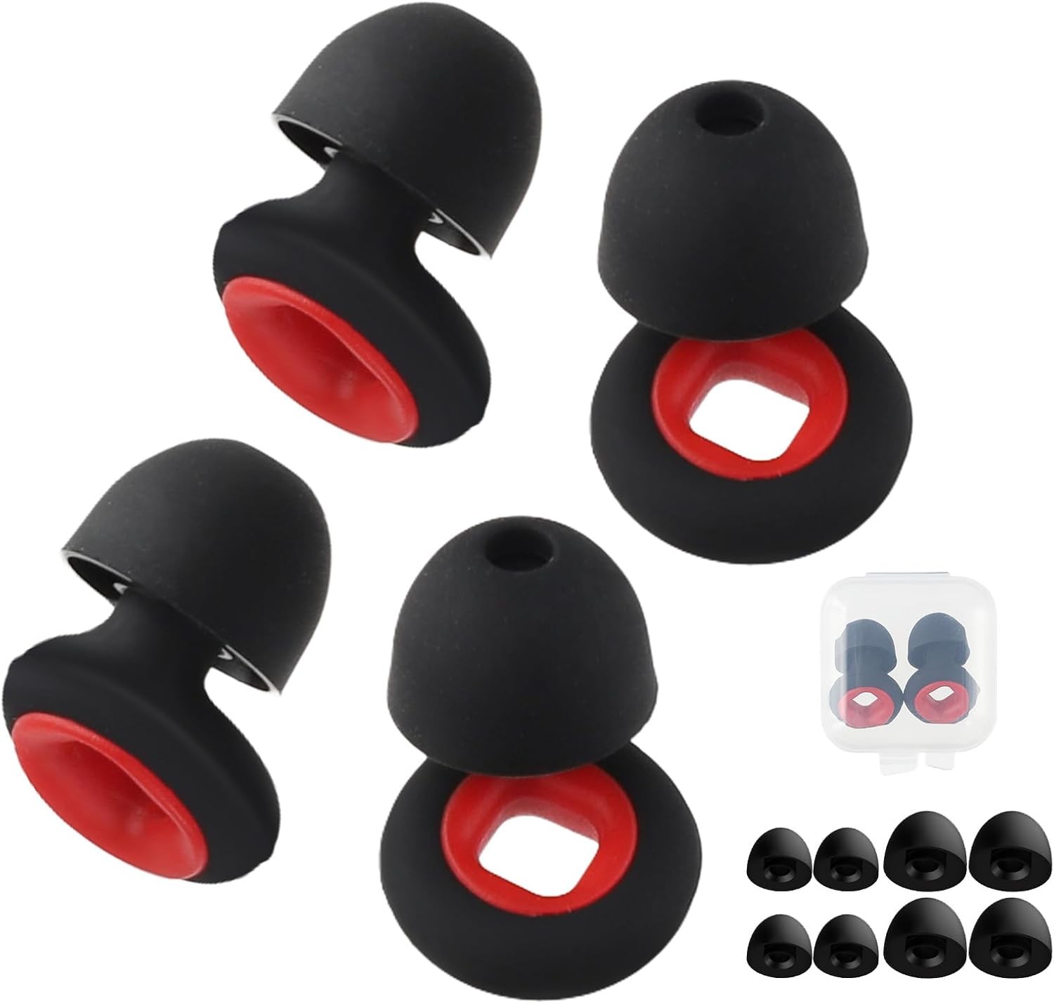 2 Pairs Motorcycle Earplugs 28db Noise Reduction, Moto Ear Plugs, Silicone Earpl