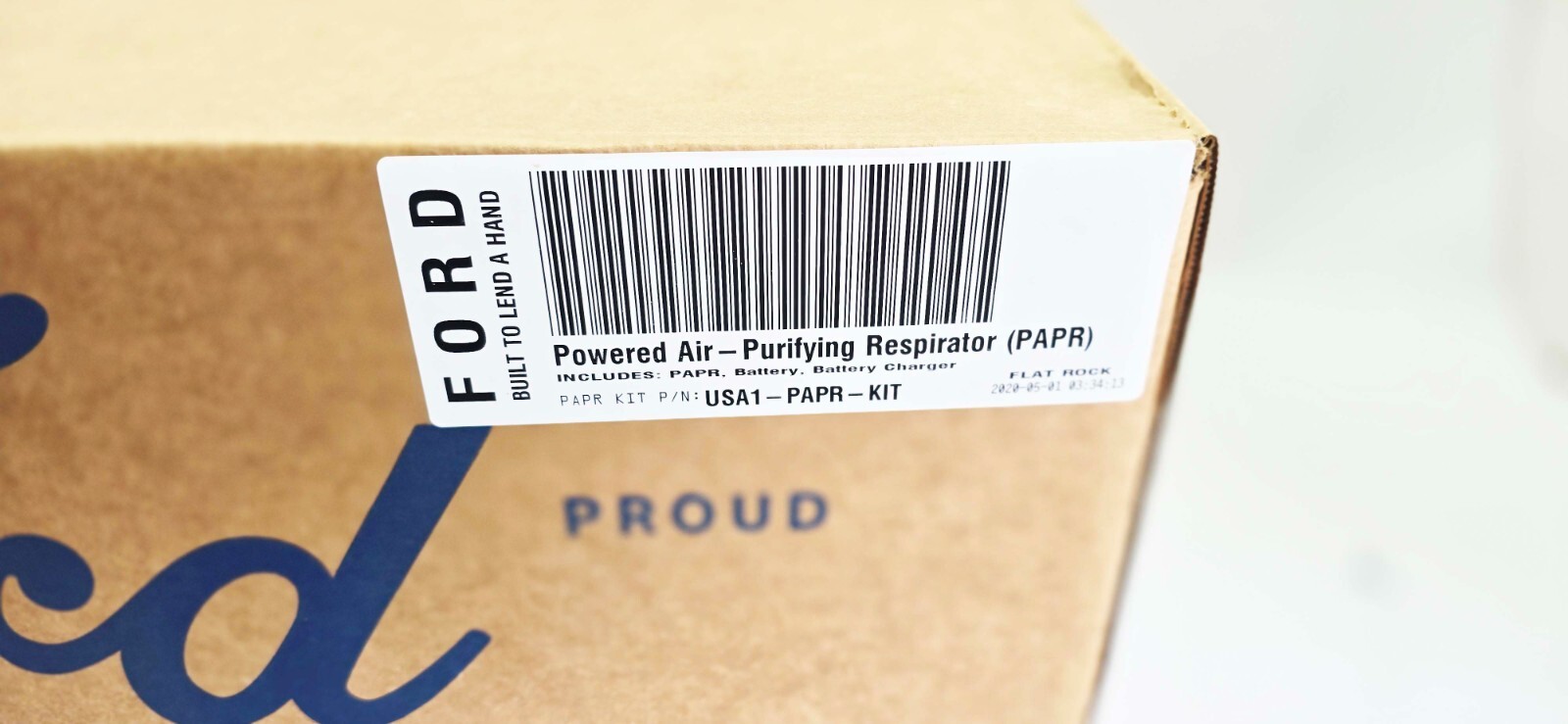 FORD 3M Powered Air Purifying Respirator PAPR USA1-PAPR-KIT