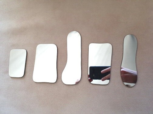 Dental Glass Mouth Mirror Orthodontic Photo Mirrors Intraoral Reflector Set #1-5