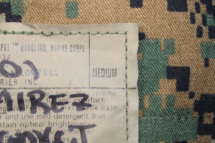 US Military REAL USMC 8 Point Garrison Cover Cap Hat Woodland MARPAT Size Medium