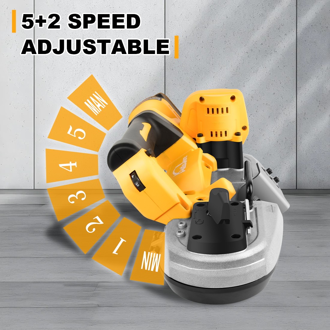 20V Portable Band Saw for Dewalt 2-1/5'' 400W Cordless Compact Bandsaw Brushless