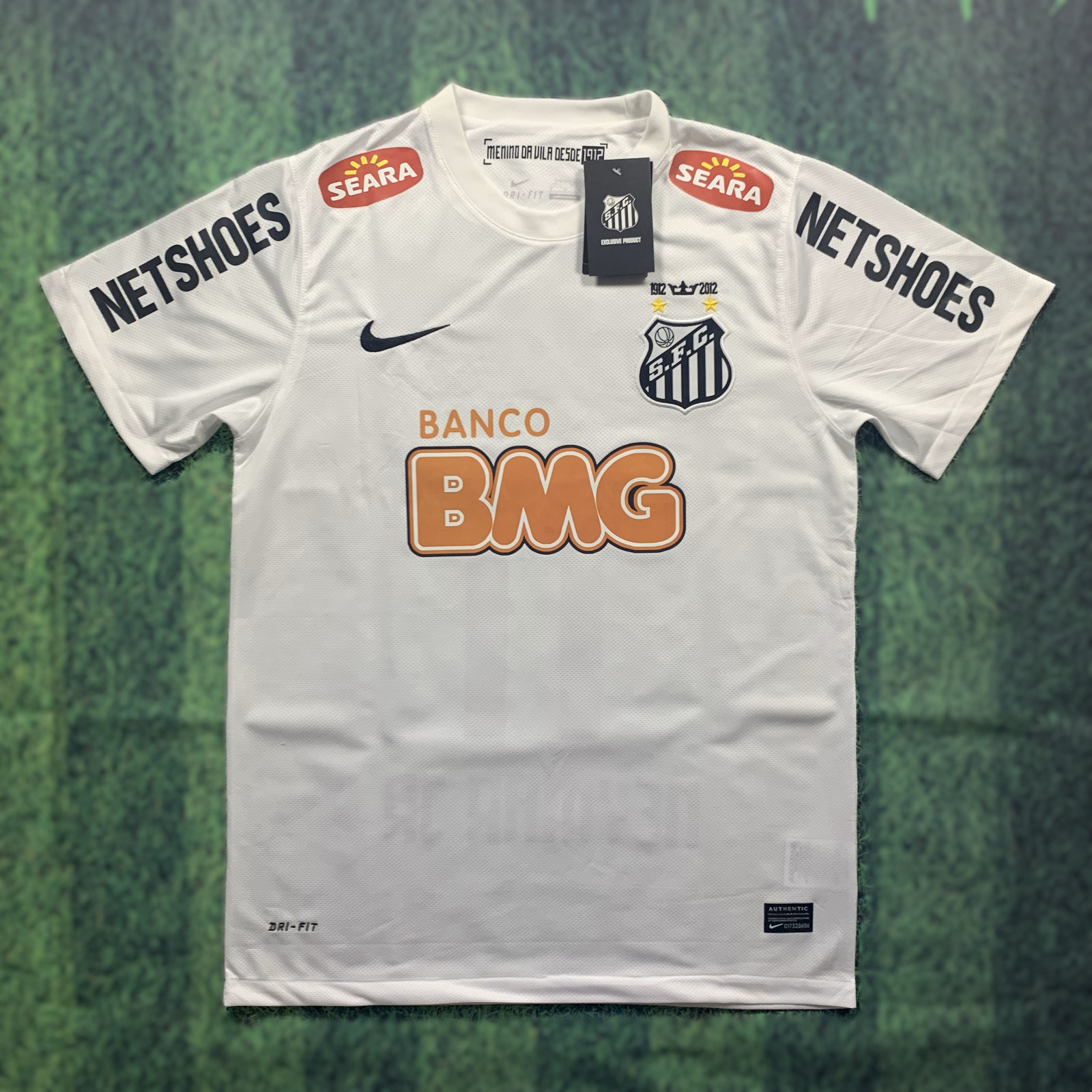 Neymar Jr Santos 2012/13 Home Jersey - Retro Shirt - Mens Sizes - New with Tags