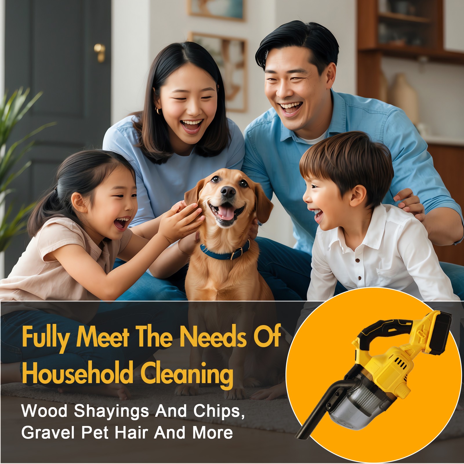 Cordless Vacuum Cleaner with 20V Battery 5 in 1 Handheld Electric Vacuum Cleaner