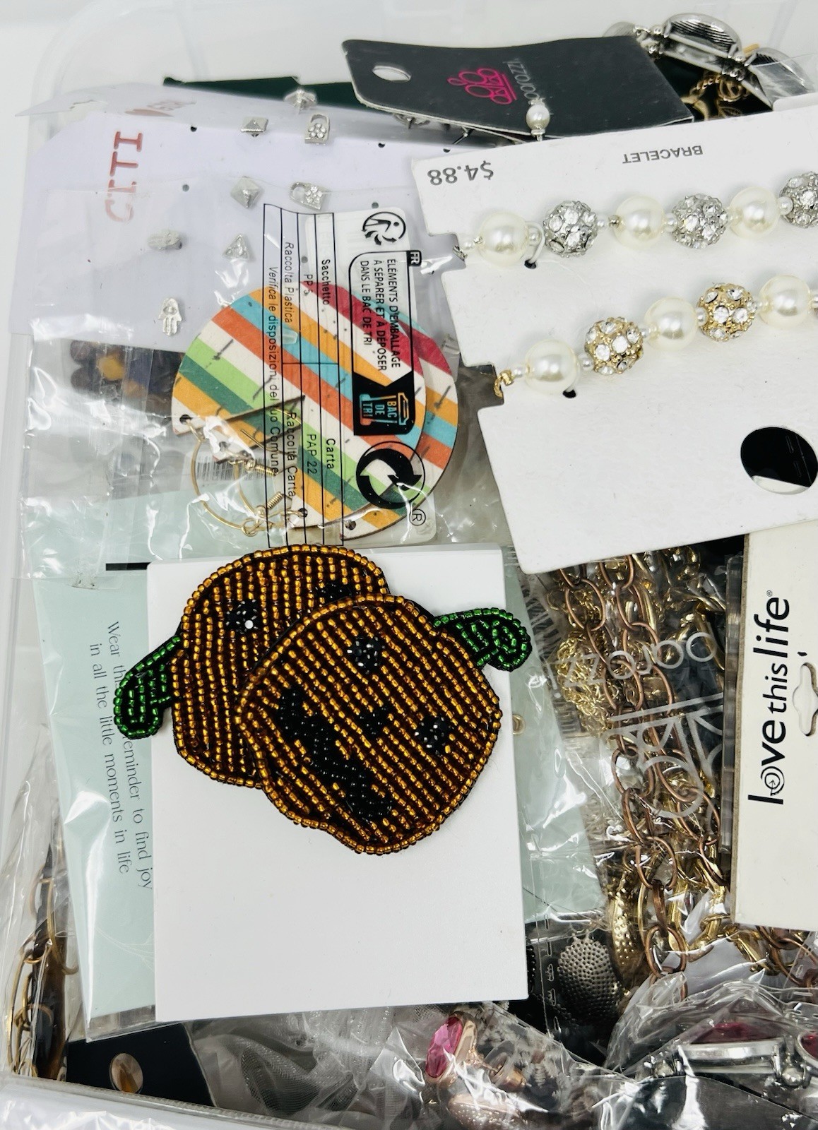 Mystery Jewelry Assorted New Necklace, Bracelet, Earring Lot of 5Lbs Wearable