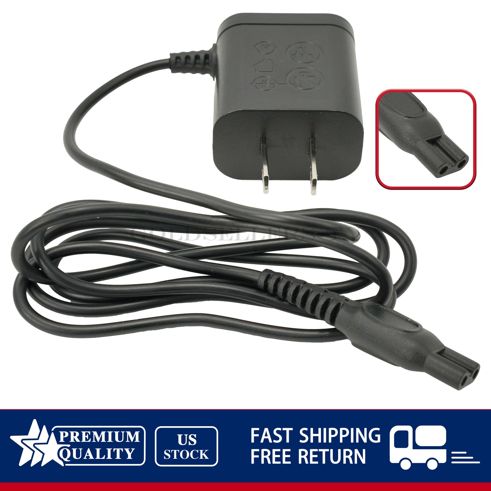 NEW For Philips Norelco Electric Shaver HQ8505 Power Cord Charger Free shipping