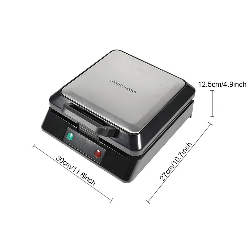 Electric Non-Stick Belgian Waffle Maker , Stainless Steel , 4 Slices, 1300W