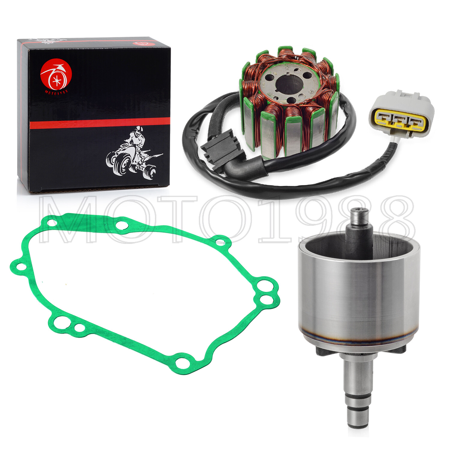 For YAMAHA R1 Limited Edition 2006 Magneto Stator Flywheel Rotor W/ Cover GASKET