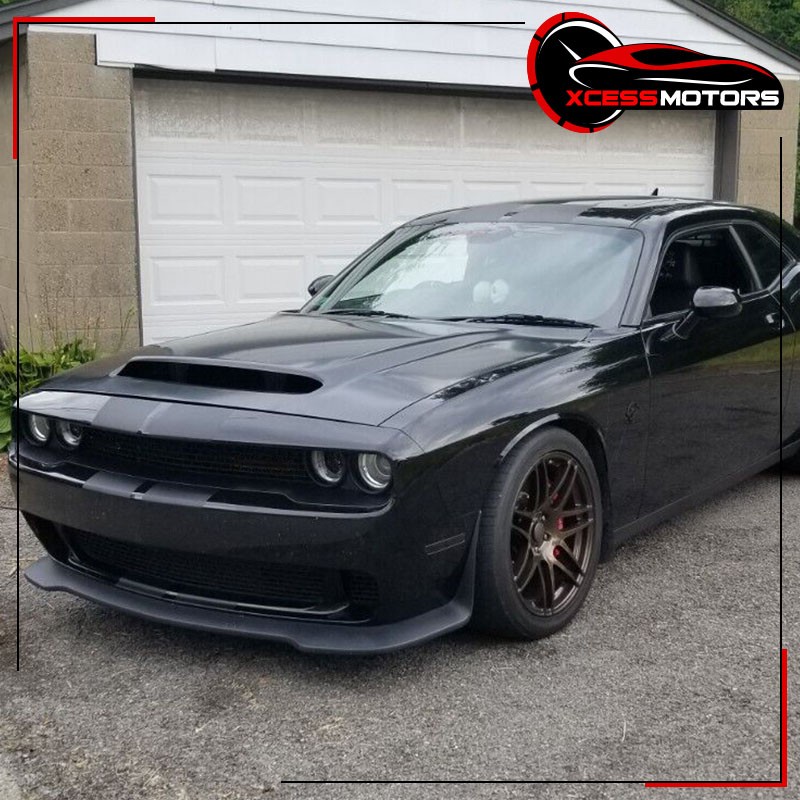 Fits 08-23 Dodge Challenger Demon Style Front Hood Panel Unpainted - Aluminum