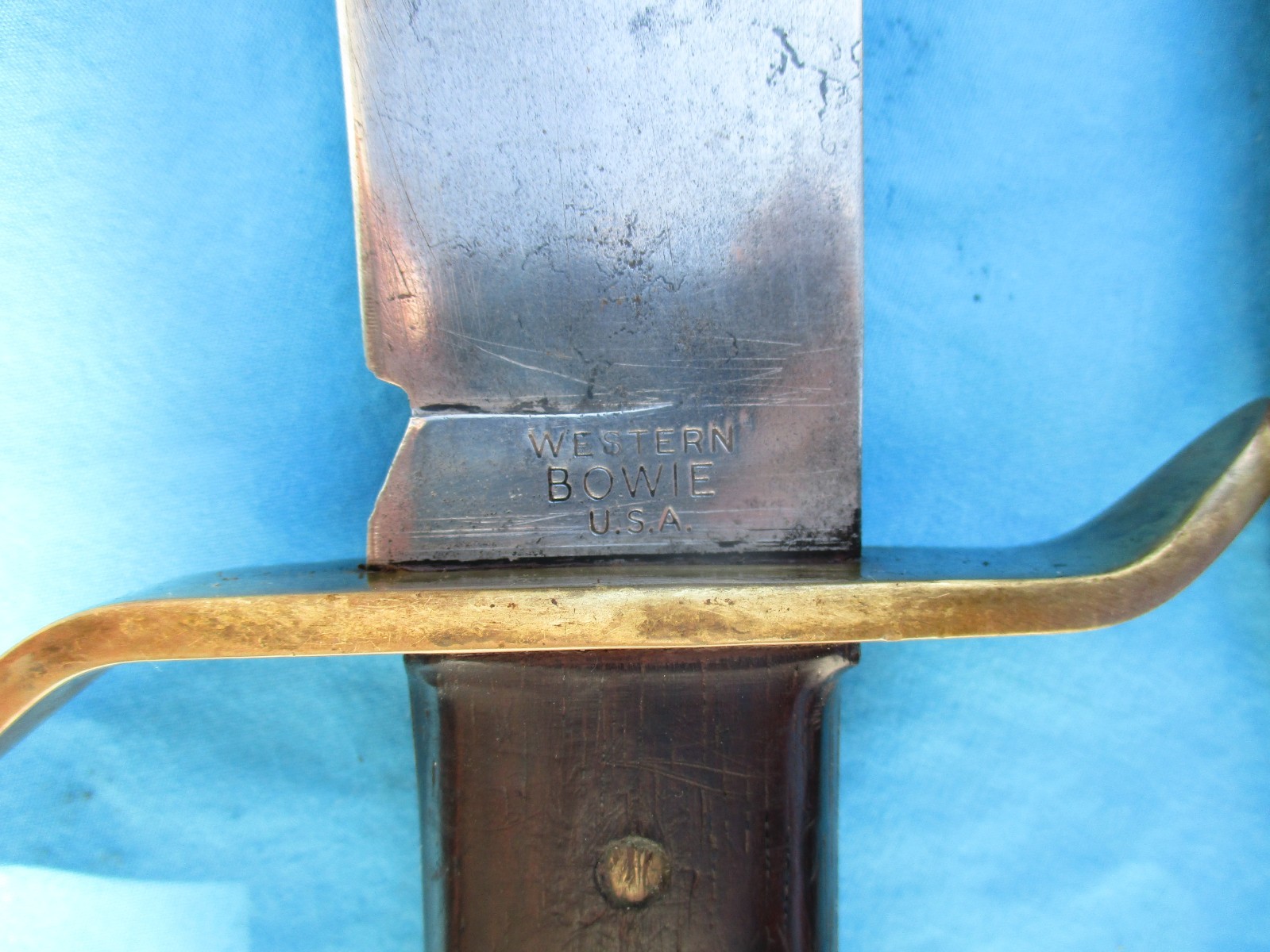 Vintage Western Bowie Knife 1960s Vietnam Era Old Used (Not Marked W49)