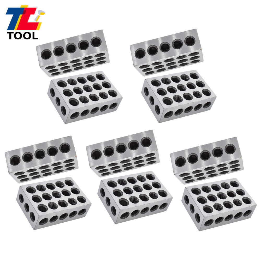 5 MATCHED PAIRS ULTRA PRECISION 1-2-3 BLOCKS .0001" MACHINIST 123 23 HOLES