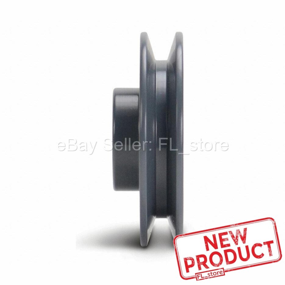 V-Belt Motor Pulley 5/8" Bore x 3" Dia Solid Cast Iron Set Screw Fixed Bore NEW